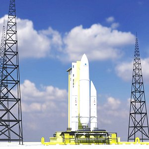 3D model Ariane 5 Launch Pad