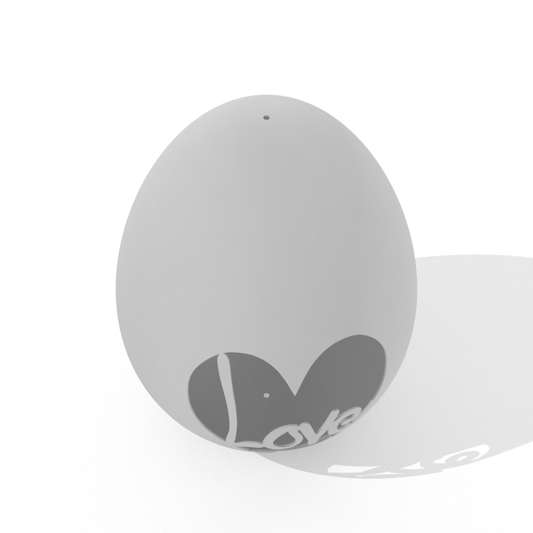 Egg sculpture model - TurboSquid 1380875
