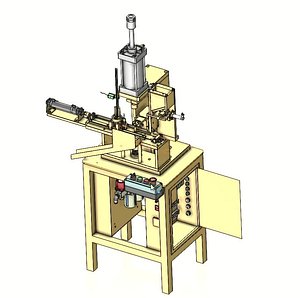 Electric Motor Rotor End Plate and Shaft Pressing Machine 3D model
