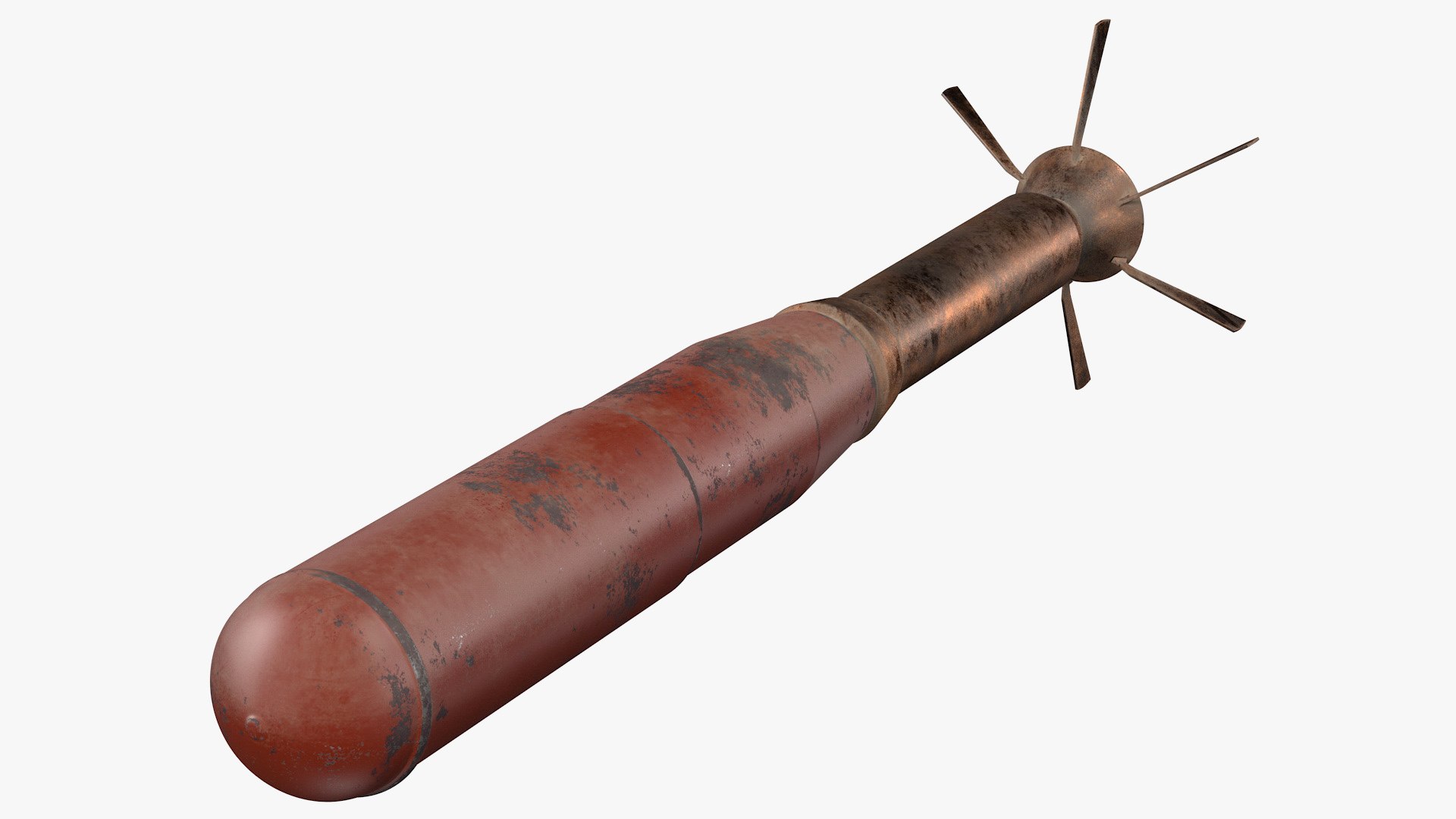 Incendiary Rocket 66 mm M74 Dusty 3D model preview