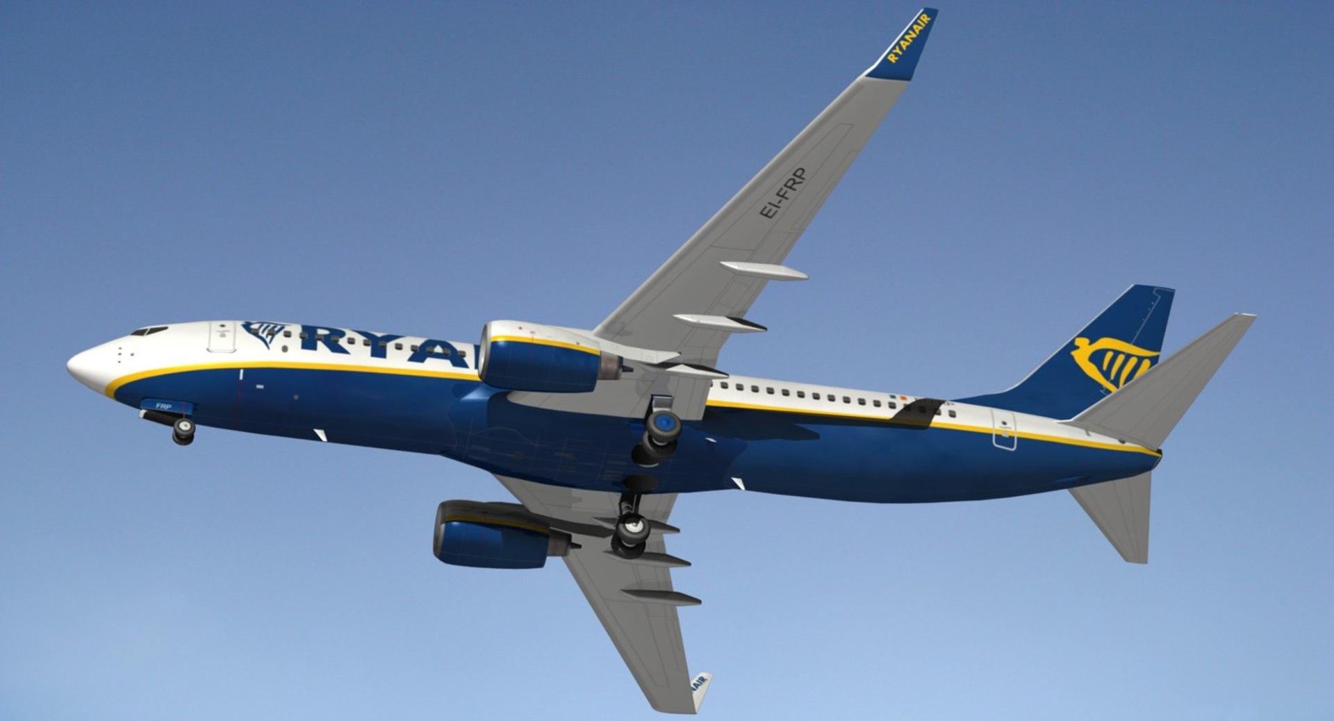 Boeing Ryanair 3D - TurboSquid 1270478