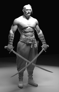 3D Ukrainian cossack