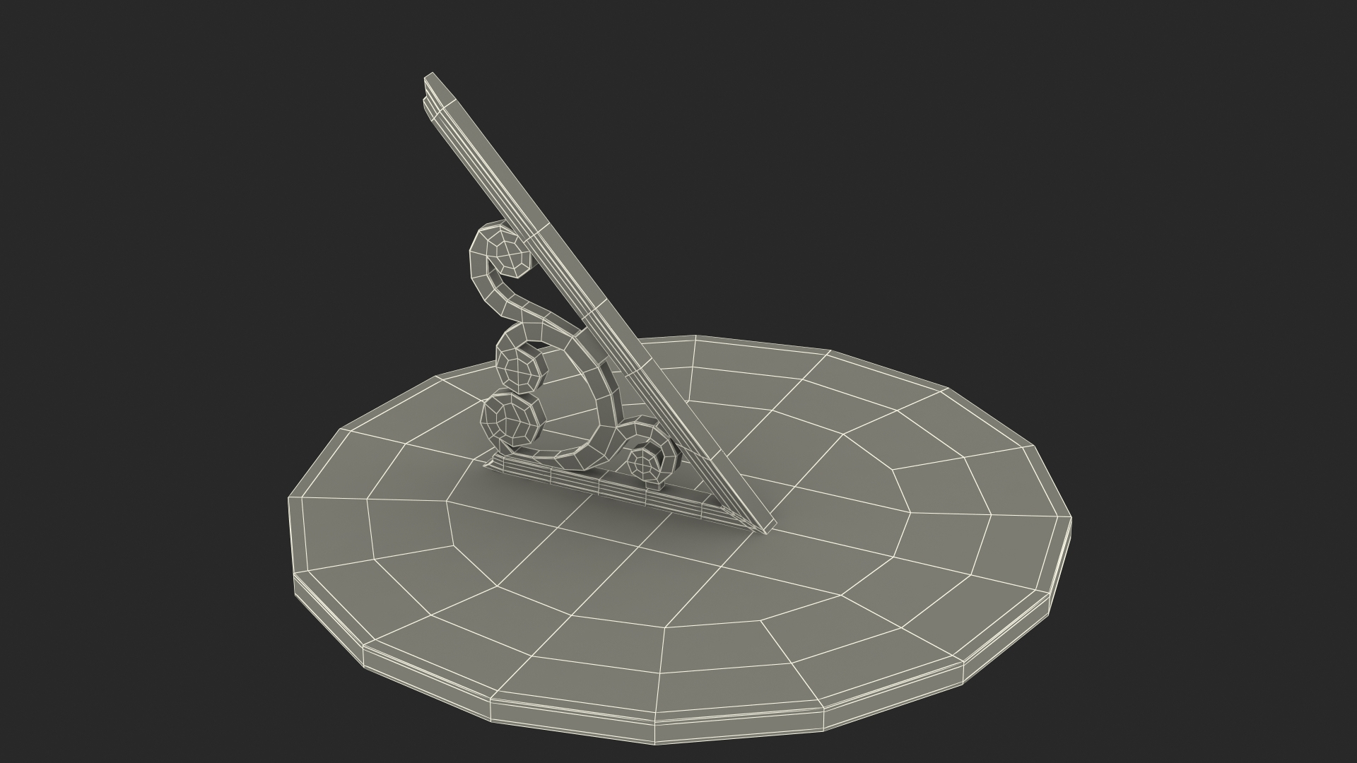 Solid Brass Horizontal Sundial 3D Model - TurboSquid 1689559