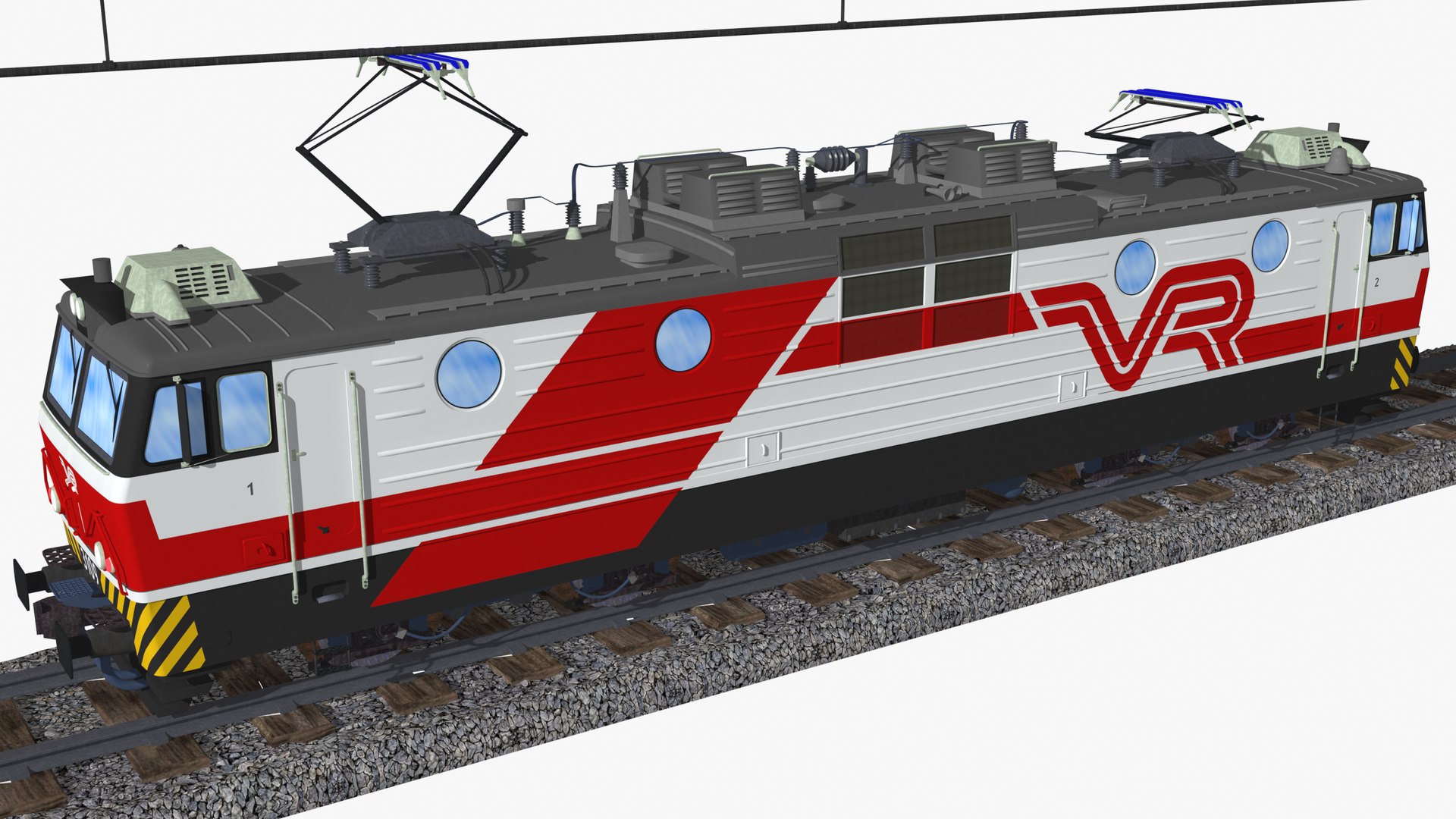 3d Vr Class Sr1 Finnish Electric Locomotive Model Turbosquid 2145209