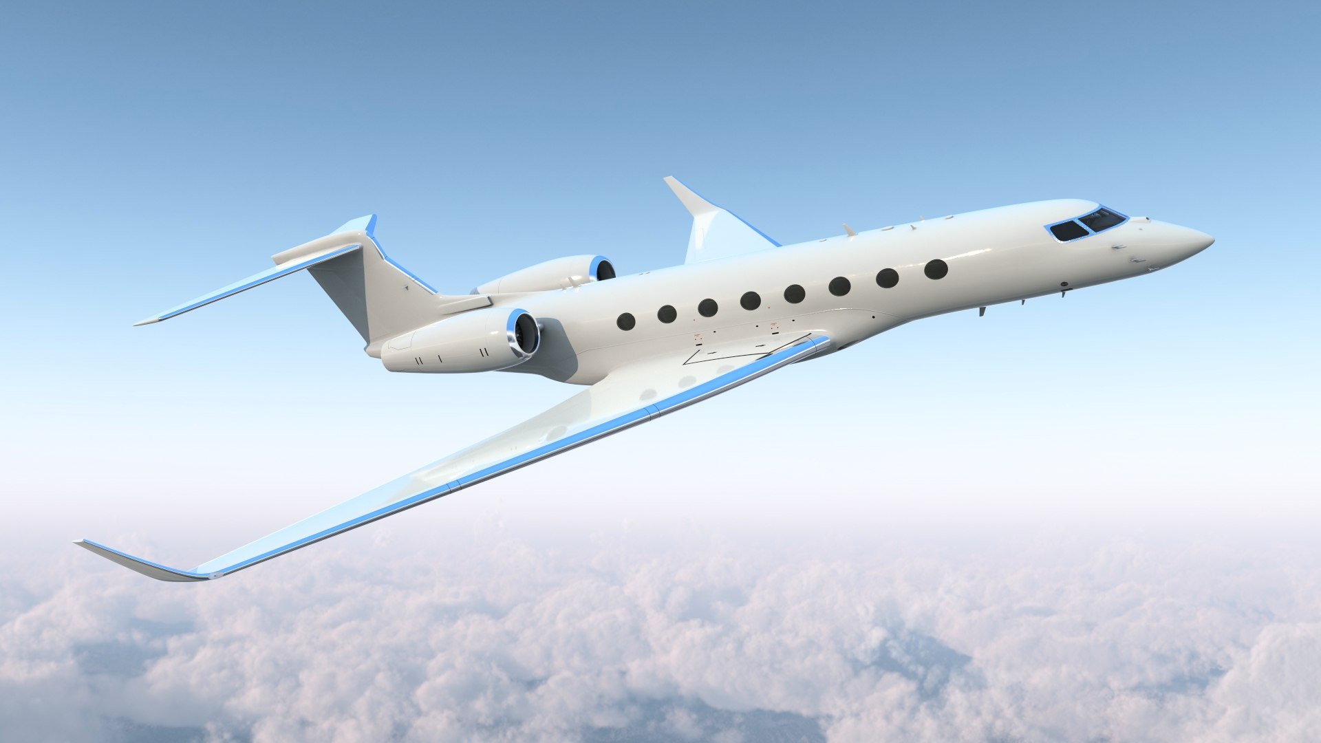 3D Large Private Jet Rigged For Modo Model - TurboSquid 2018550