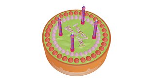 3D birthday cake
