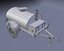 Military water/fuel cistern trailer