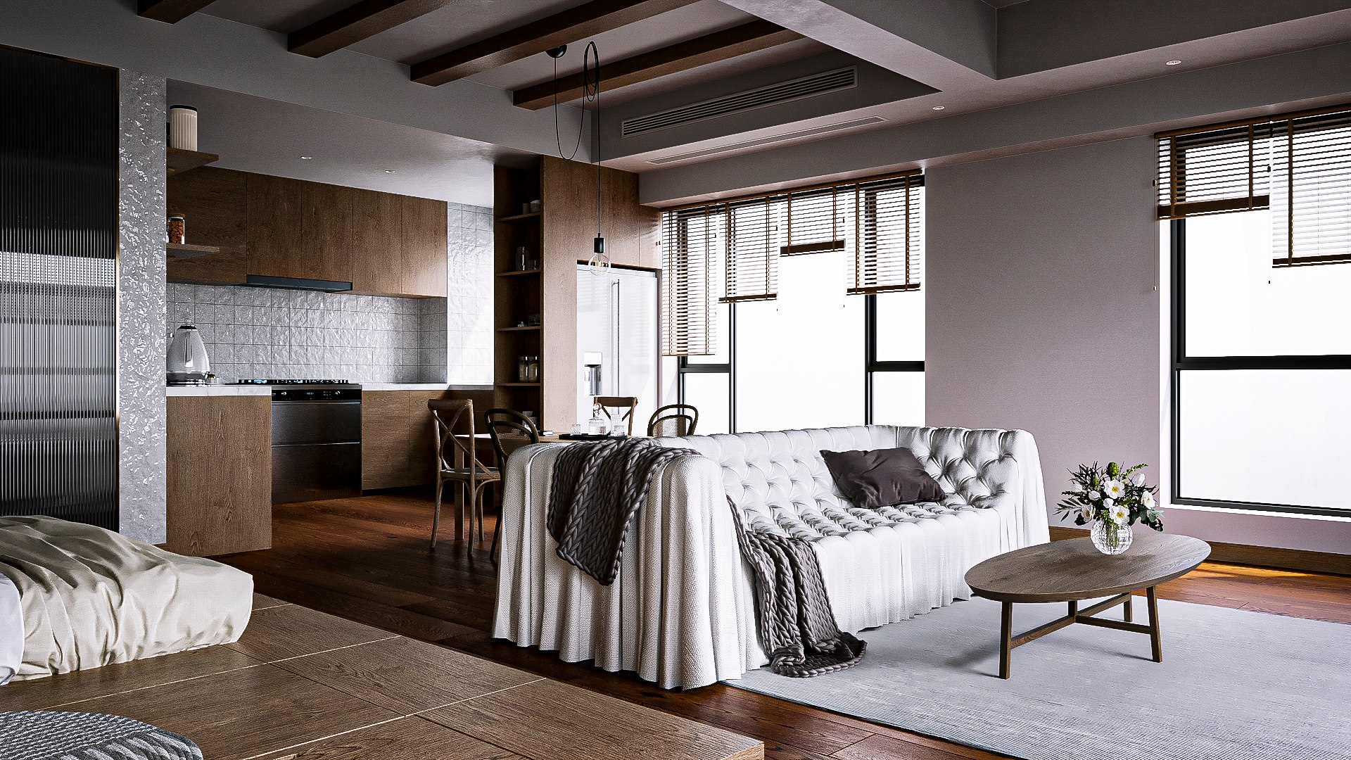 Apartment Studio Design 03 3D Model - TurboSquid 1956637