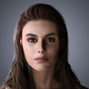 3D model Kaia Gerber Character 3D Model Low Poly
