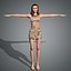 Kaia Gerber Personagem Modelo 3D Low Poly