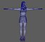 Kaia Gerber Personagem Modelo 3D Low Poly