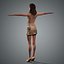 Kaia Gerber Personagem Modelo 3D Low Poly