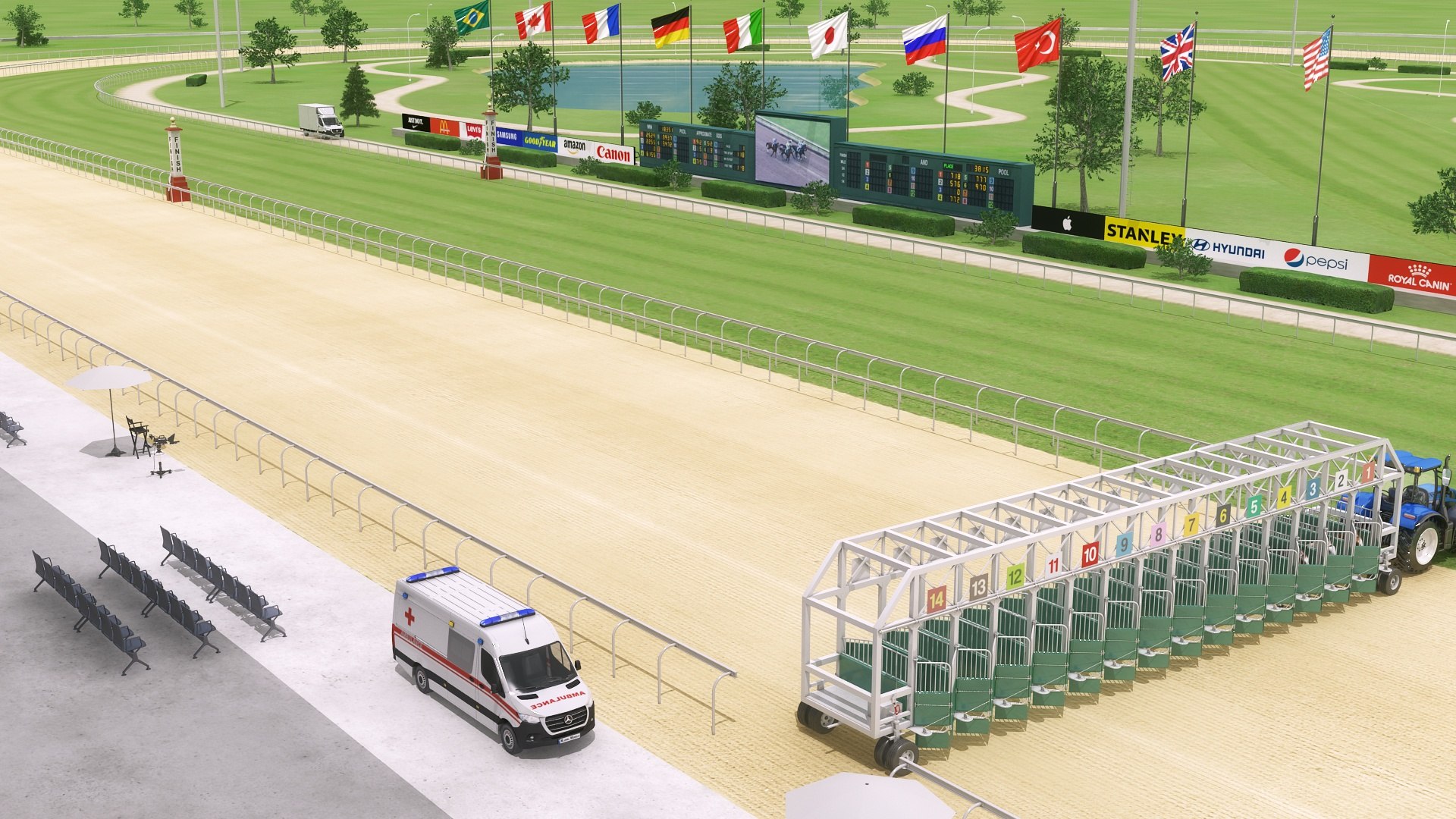 Realistic Horse Track Detailed Scane 3D Model - TurboSquid 2272364