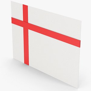 3D model Letter And Red Ribbon