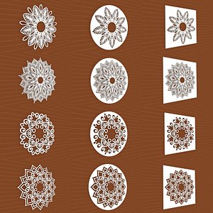 mandala frames vol 30 3D model