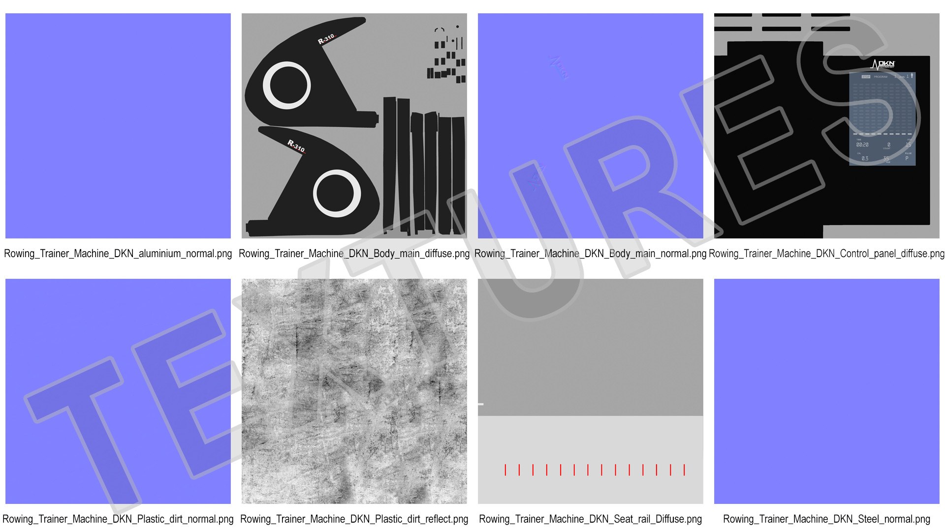 3D Rowing Trainer Machine DKN - TurboSquid 2139399