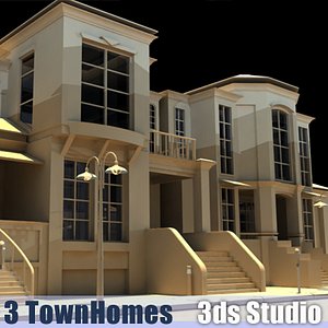 3d 3 town homes join