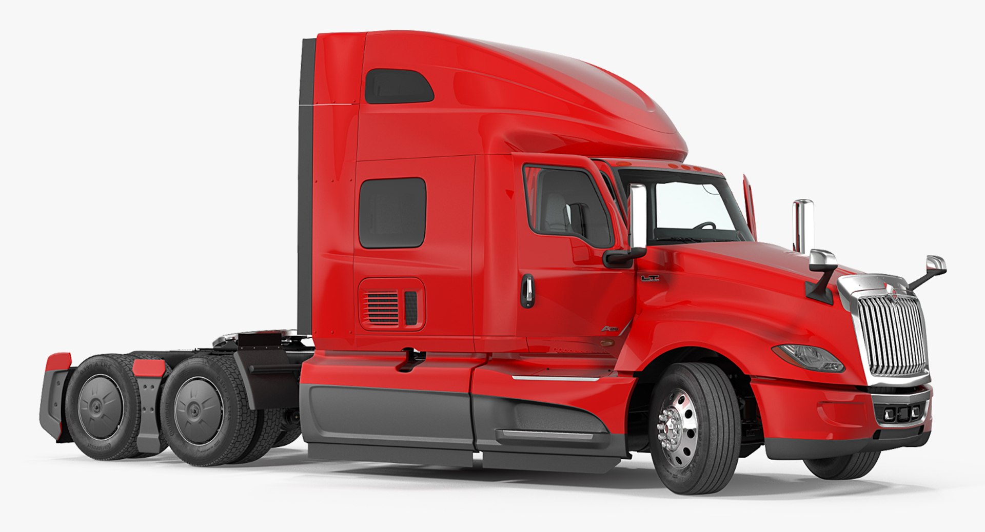 International LT625 Heavy Duty Truck Rigged 3D Model 3D model preview