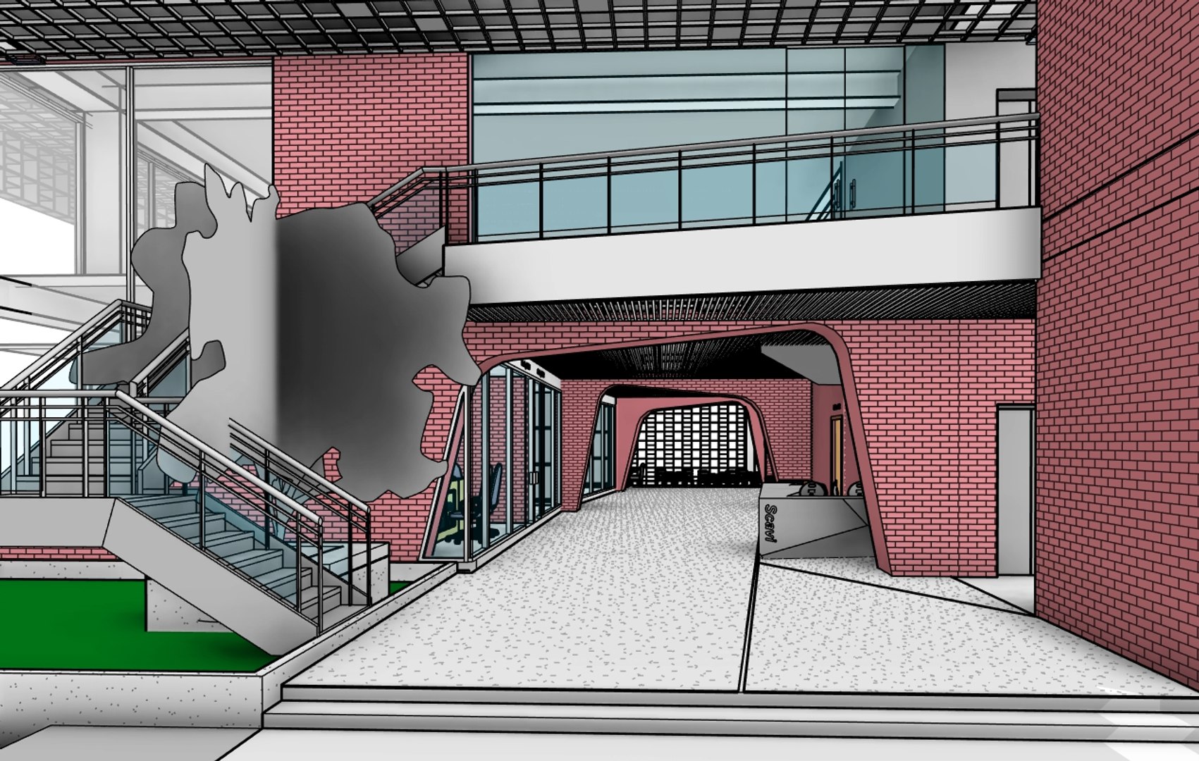 Revit Office Building 3D - TurboSquid 1534623
