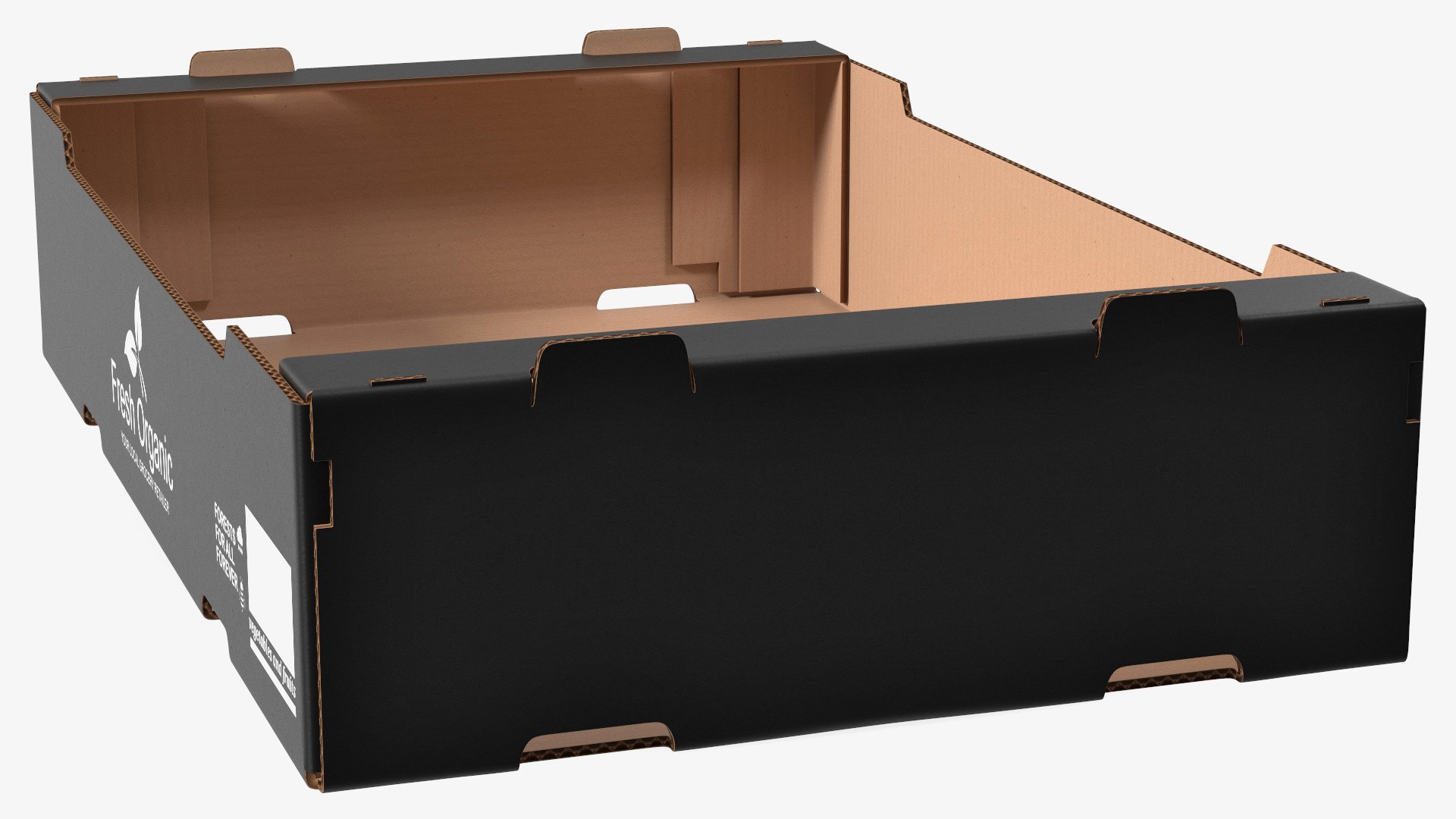 Stackable Corrugated Cardboard Fruit Tray Black 3D model https://p.turbosquid.com/ts-thumb/pJ/u1OqMr/fH/stackablecorrugatedcardboardfruittrayblack3dmodel010/jpg/1631859204/1920x1080/fit_q87/050be272fe18b27d016f09ebb08680b0cad269da/stackablecorrugatedcardboardfruittrayblack3dmodel010.jpg