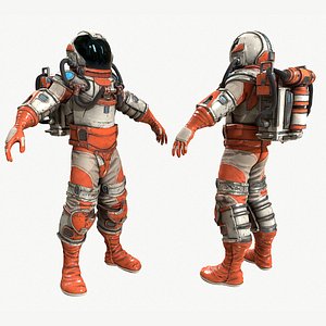 Sci-fi Astronaut Cosmonaut Explorer Diver Military Character with ZBRUSH files