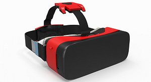 3d model of generic vr goggles
