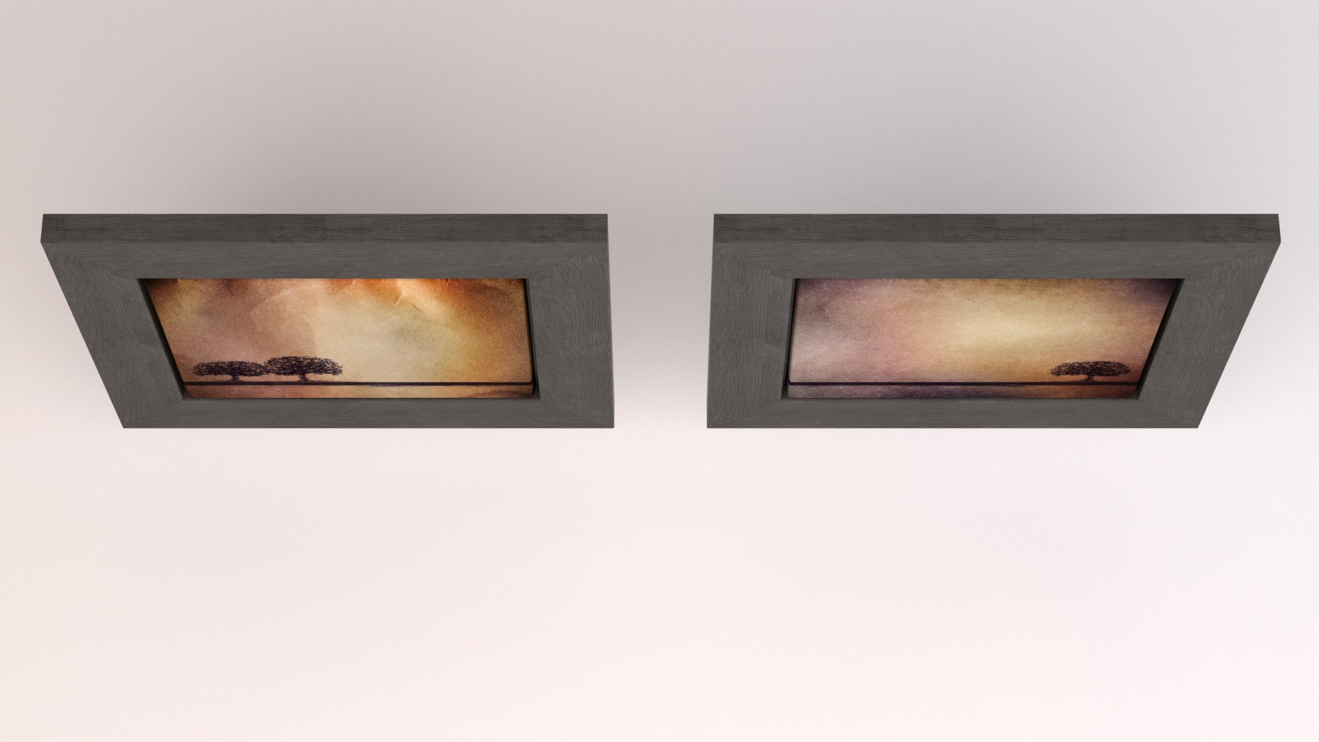 Modern Art Canvas Inset 3d Model