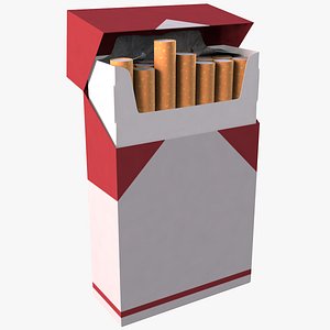pack of cigarettes 3D model
