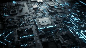 C4D Octane CPU chip core capacitance Scifi Circuit board 3D model