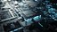 C4D Octane CPU chip core capacitance Scifi Circuit board 3D model