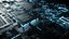 C4D Octane CPU chip core capacitance Scifi Circuit board 3D model