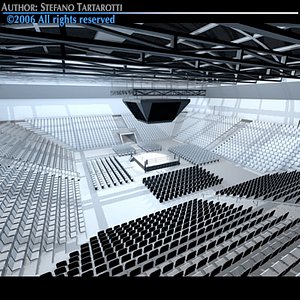boxing arena 3d model