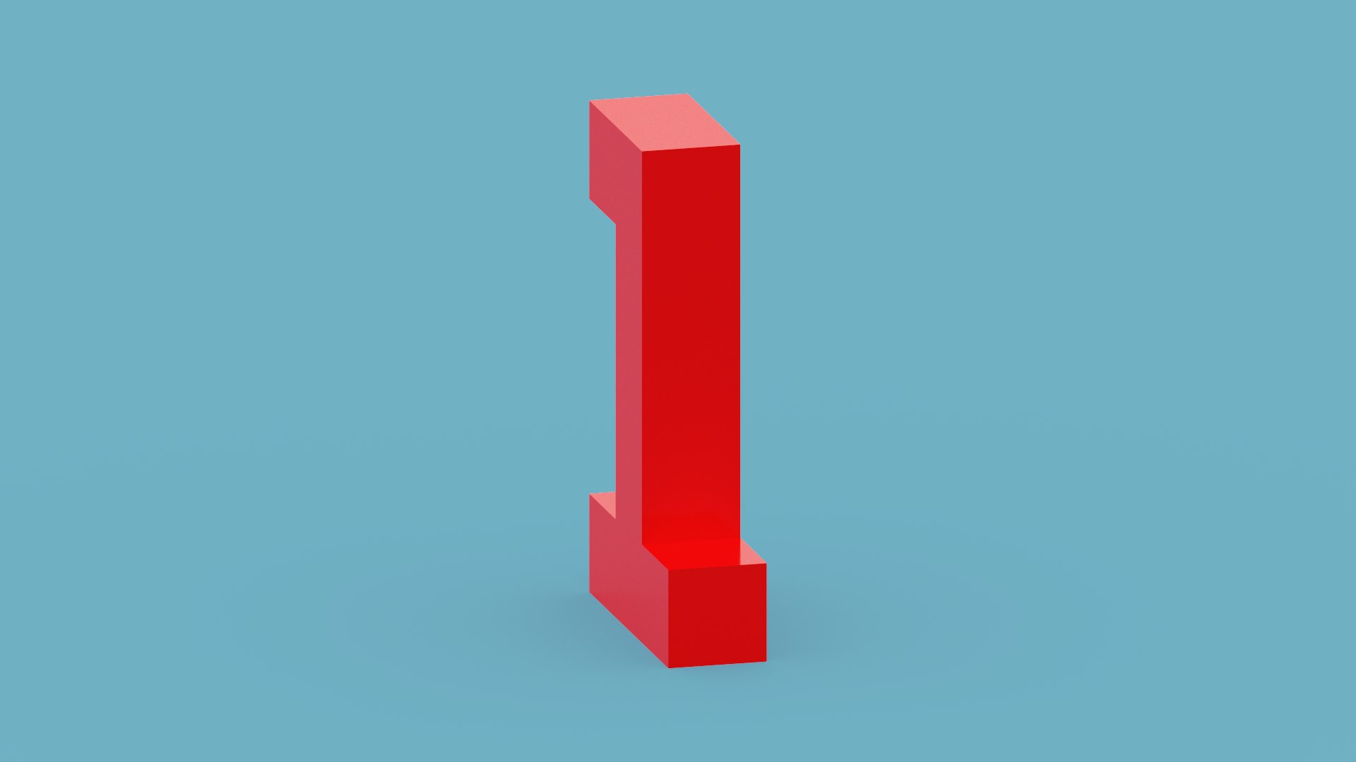 Voxel Number 1 3D Model - TurboSquid 1982337