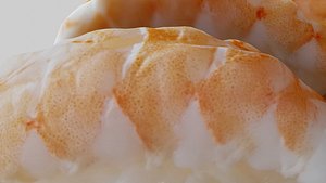 Sushi Delight Scanned Shrimp Nigiri 3D model