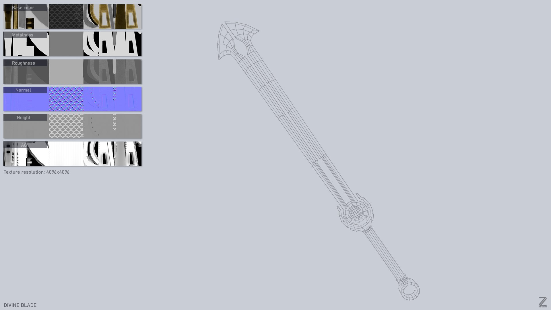 Divine Blade 3D Model - TurboSquid 2239934