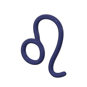 3d leo zodiac sign model