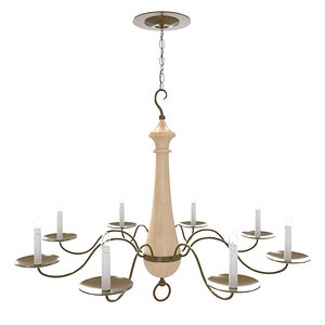 1960s Italian Six Light Petal Chandelier