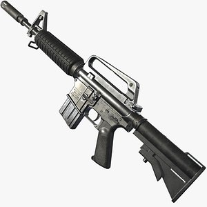 xm177 firearm weapon 3D