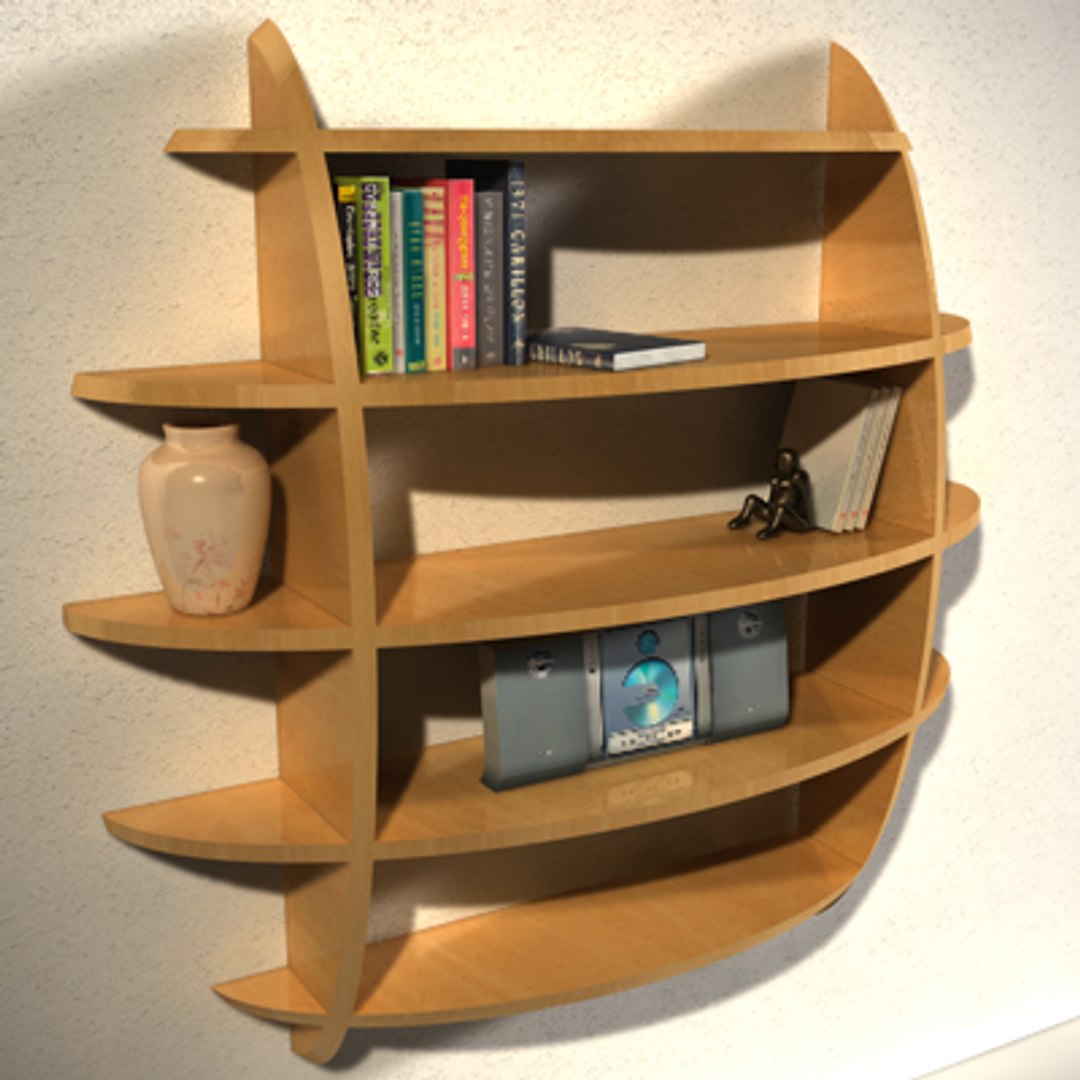 3d Designer Shelf Book