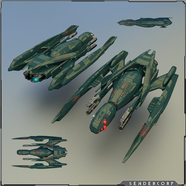 3d space yacht model