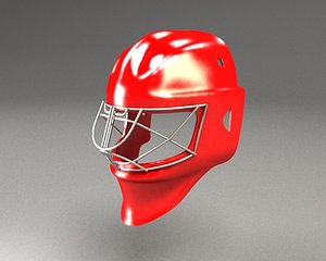 3d hockey mask goolman equipment model