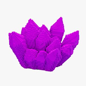 Purple Voxel Crystal