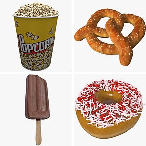 junk food 3d model