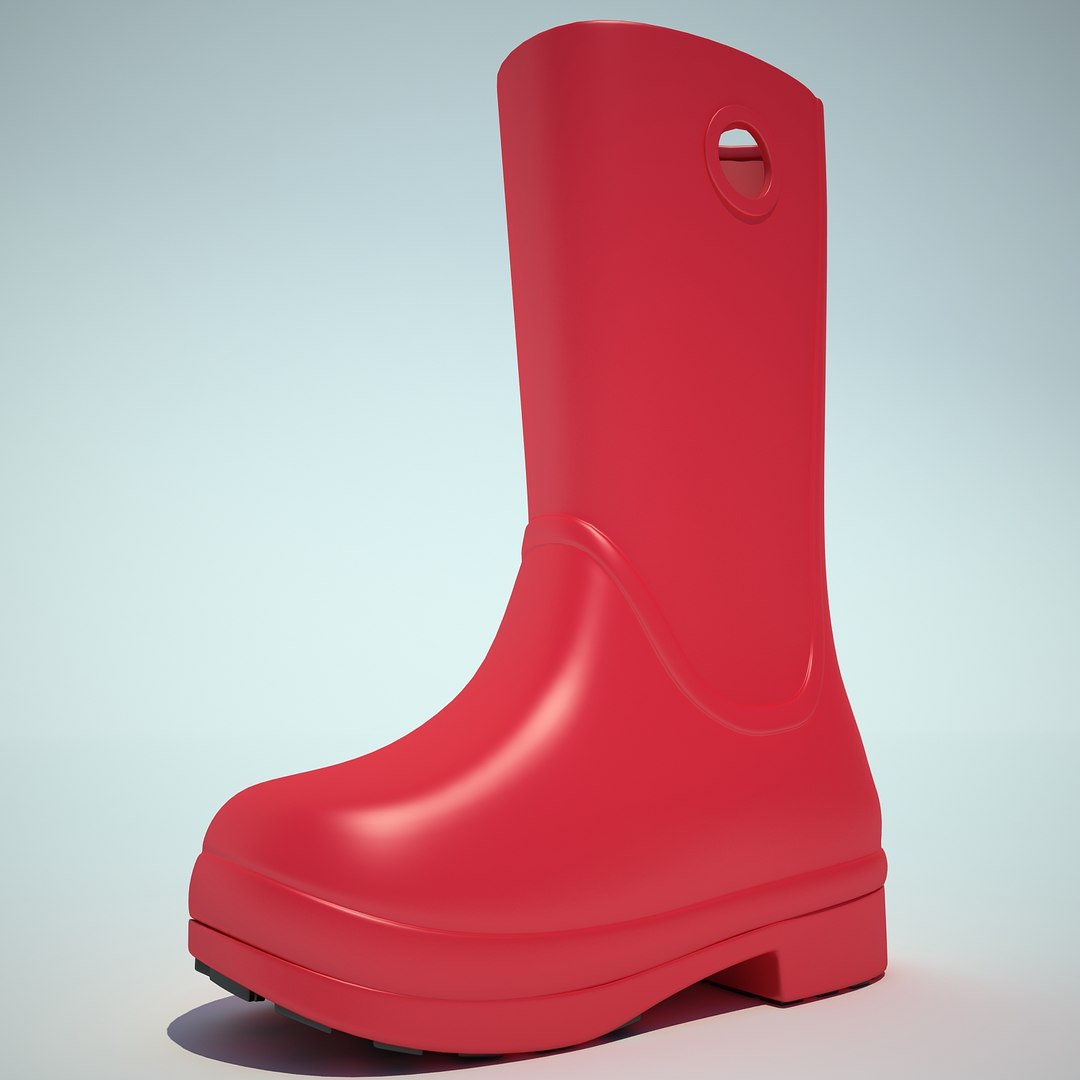 3d crocs rain boot model https://p.turbosquid.com/ts-thumb/pK/oyhsP5/p7Pa7FnP/crocsrainboot01_11/jpg/1387313129/1920x1080/fit_q87/58d2a096867131c1dc8ae239f1896c068a0bb22c/crocsrainboot01_11.jpg