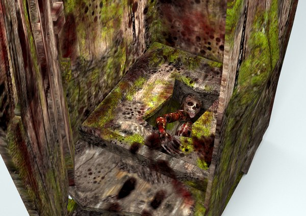 modelo de jogo de terror floresta wc modelo 3D Modelo 3D