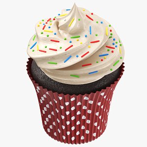 3D Detailed Cupcake 04