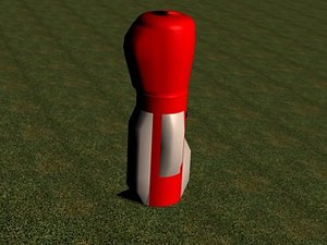 cinema4d red golf bag