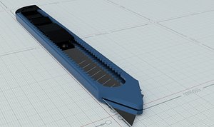 3D Retractable Box Cutter - Engineer Knife model