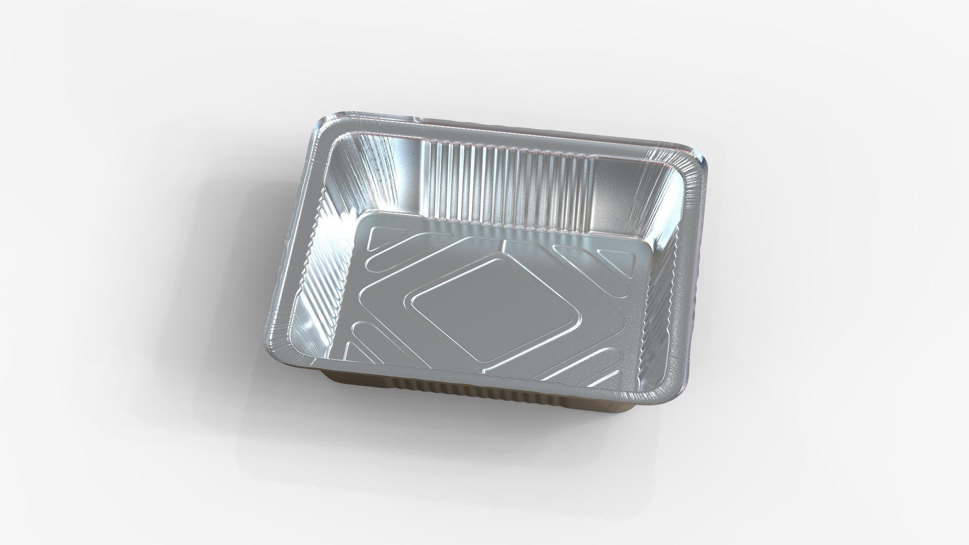 Disposable Aluminium Foil Baking Pan 3D model - TurboSquid 1997506