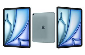 Apple iPad Air 13 2025 Blue Low Poly